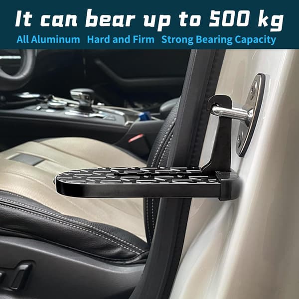 Car Assist Step, 2 sorte sammenklappelige bildørstrin, aluminiumlegering,
