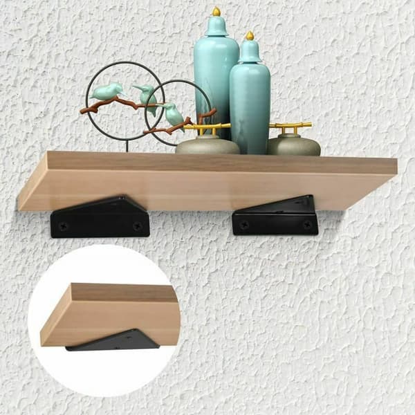 4 st flytande hyllkonsoler, osynlig triangel vägg hylla B