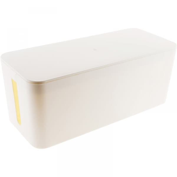 1 stk (hvit) 32,1x12,7x13,6cm stikkontaktskap oppbevaringsboks strømledning C
