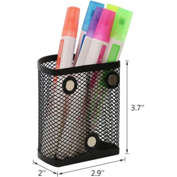 Penholder magnetisk penholder metalnet rustfrit stål penneholder
