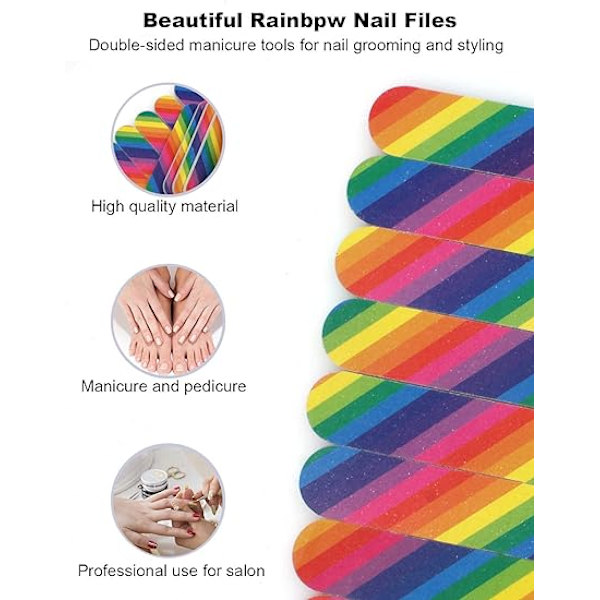 Nagelfil Set med 25 st för Nagelsalong och Hemmabruk