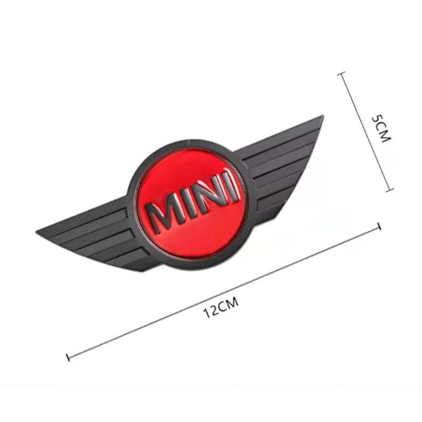 2 stk. Sort Rød Anvendelig til Mini Ny Original Motorhjelm Mini Cooper E