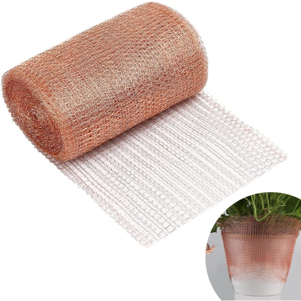 Kopparnät för trädgård, 6 m x 12,5 cm Anti Gnagare Mesh Skydd