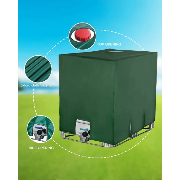 Ahlsen IBC-säiliön peite 1000L, säiliön kansi, UV-pölysuoja