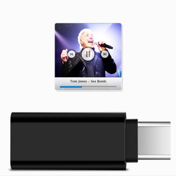 Usb C til 3,5 mm hodetelefonadapter Type-c hodetelefonkontakt Digital Au