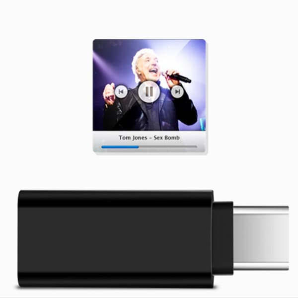 Usb C till 3,5 mm hörlursadapter Typ-c hörlursuttag Digital Au