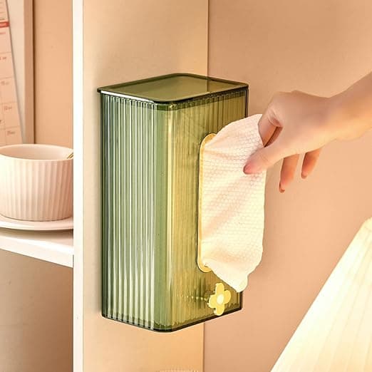 (Grøn) Tissue Box Moderne Vægmonteret Plastik Tissue Box Stue