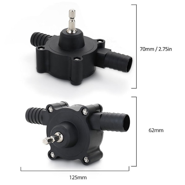 Elektrisk drillpumpe, vannpumpe mini hånd elektrisk drillpumpe Por