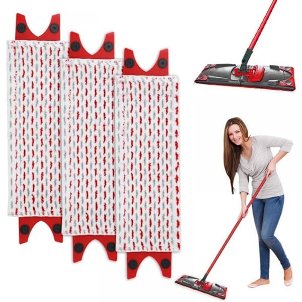 3 kpl Vileda Mikrokuitu Mop-Täyttöpakkaus, Vileda Ultramax Mopille/