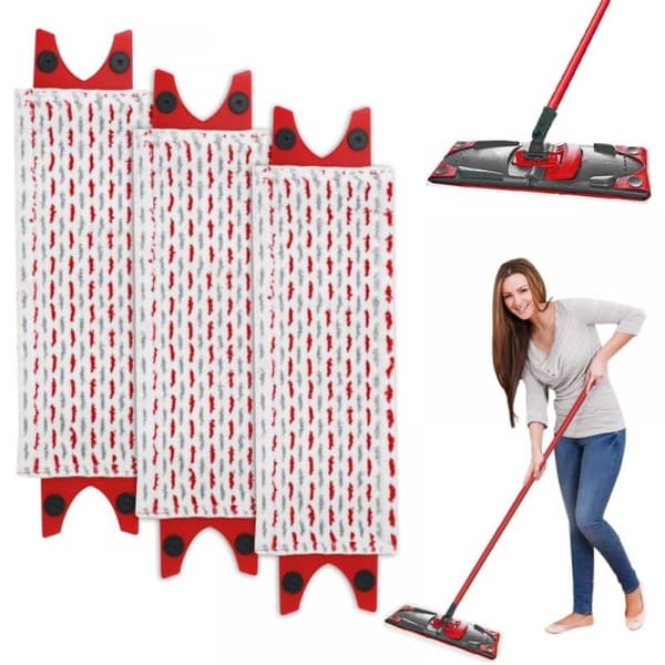 3 stk. Mop-Efterfyldning til Vileda Mikrofiber Mop-Sæt, til Vileda Ultramax Mop/