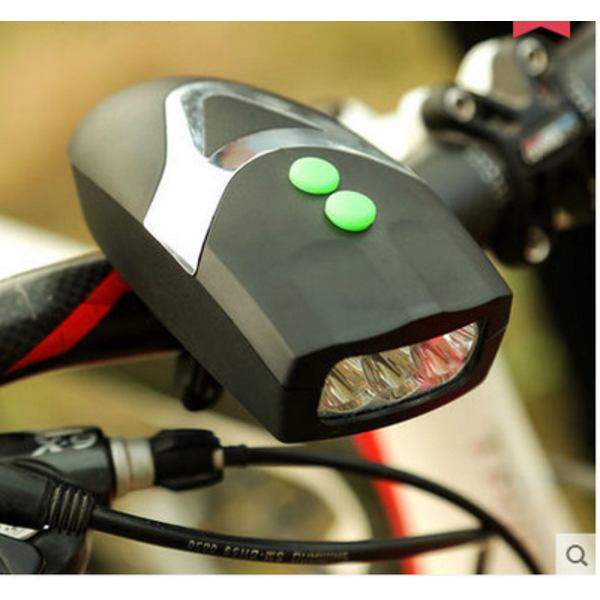 Cykelcykellys Universal Front Head Light Cykellampe + Elektrisk