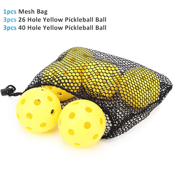 6 x 26 Stake Balls, miljövänliga gula PE-stake med hög elasticitet