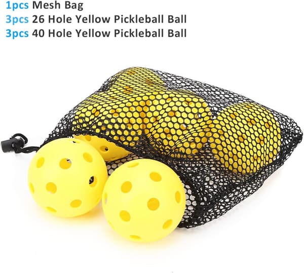 6 x 26 Stake Balls, Miljøvenlige Høj Elastiske Gule PE Stake