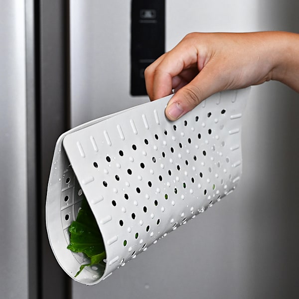 Kjøkkenvaskbeskyttelsesmatte, sett med 2, slitesterk sklisikker gummi, enkel