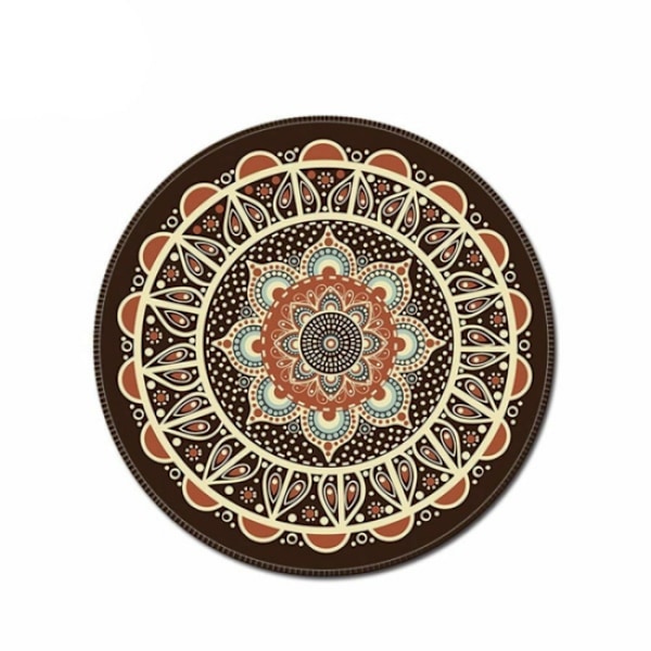 Piece bohemian pattern multicolored round mouse pad