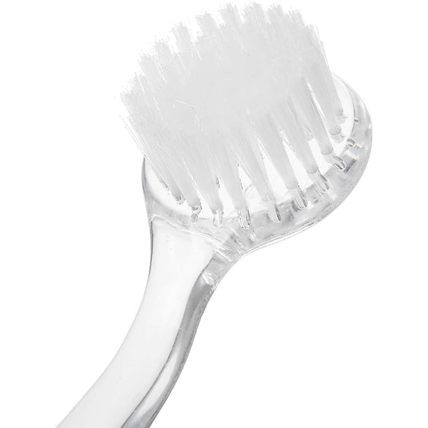 5-pack nagelskrubbborste, dammborste nagelborste med plast