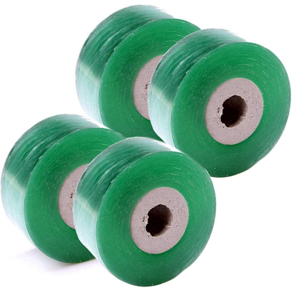 4 ruller med podebånd, 100M x 3CM, elastisk podebånd for trær