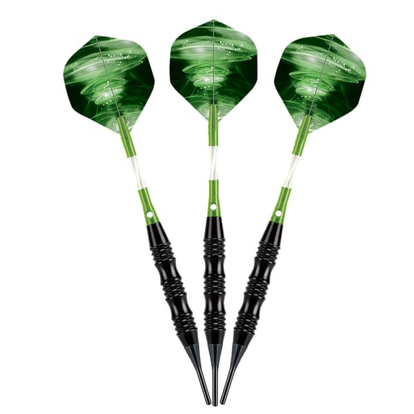 3 stk. plastikspids pile til 18 gram elektronisk dartboard (grøn)