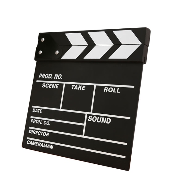 Musta elokuvan clapperboard Hollywood-elokuvan clapperboard-kohtaus Dekor