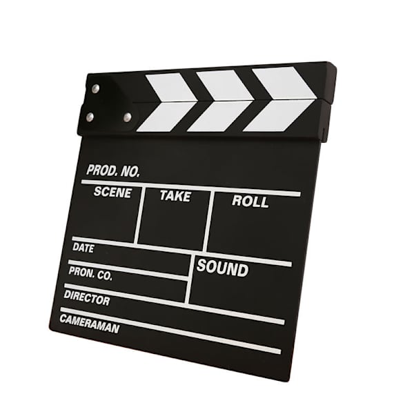 Svart filmklapper Hollywood filmklapper scenedekor
