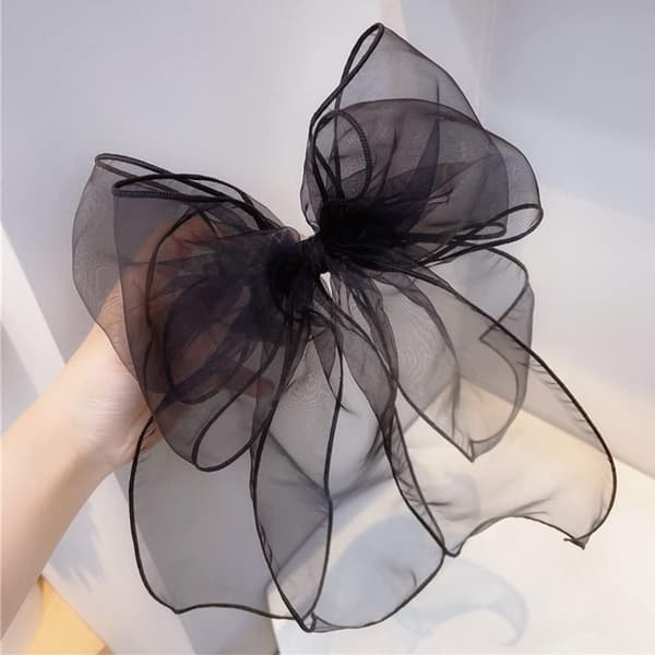 Suuri hiusleuke, 1 kpl 30 cm ylisuuri rusettihiusleuke Streamer Mesh