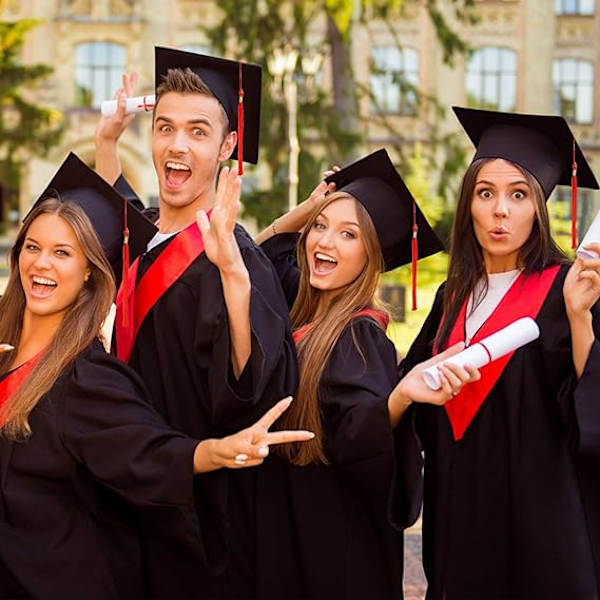 Unisex Gradueringshat, Justerbar Gradueringshat Gradueringshue til