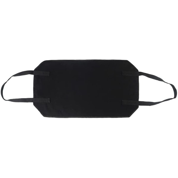 1 stk lerretsvedbærerpose, Tote vedpose 100*50cm - Svart