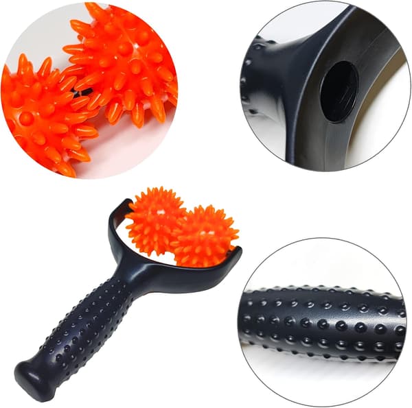 Massage Roller för Celluliter (Svart, Orange) Massage Roller med