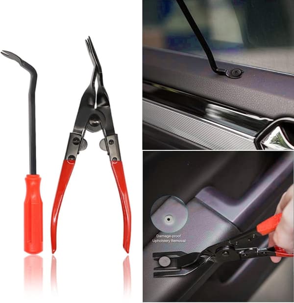 2 st Clip Remover Tänger, Auto Bil Dörrklämma, Universal Tänger