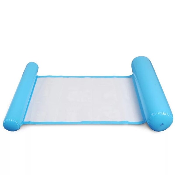 Blå multifunktionell flytande hängmatta, uppblåsbar pool Float 4-i-1
