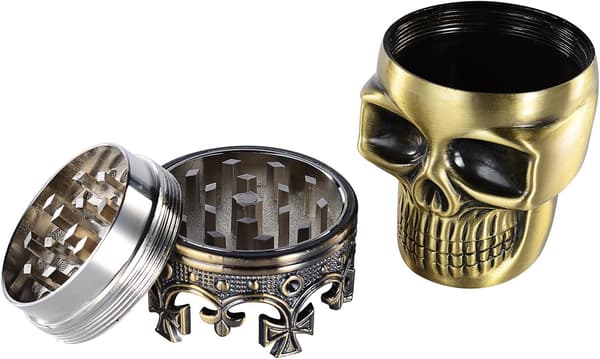 Örtkvarn King Skull Age Crowned King Skull Pollen Crusher för