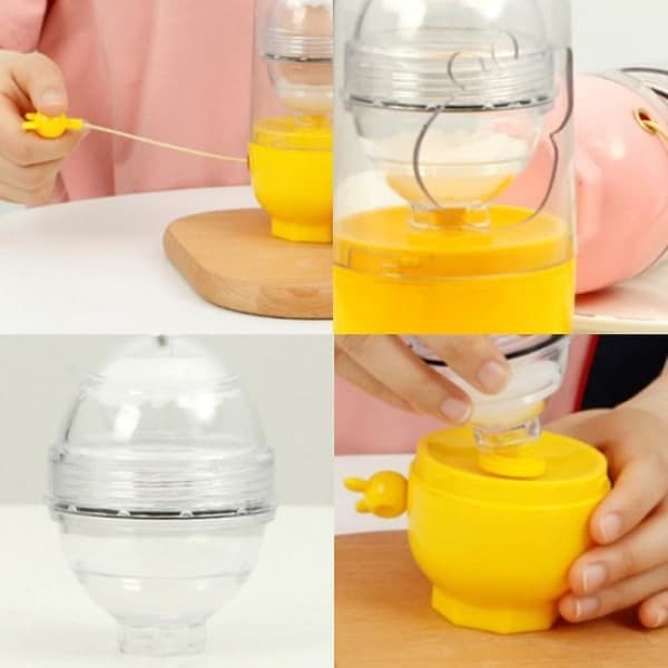 Kjøkkenredskaper Hånd Golden Egg Maker Egg Scrambler Shaker Insid