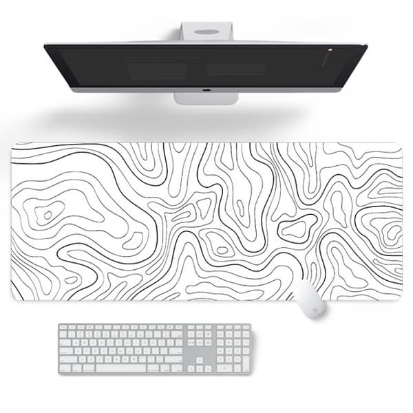 (800 x 300 x 3mm) Stor Gaming Musematte med Sydde Kanter, Utvidet