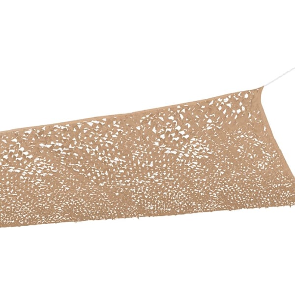 Rektangulär skuggskydd i kamouflagedesign, 3x6 M, sandfärgad, skugga