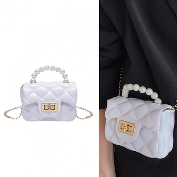(Hvit) Jenter Mini Lommebok Crossbody Søt Prinsesse Håndveske Liten