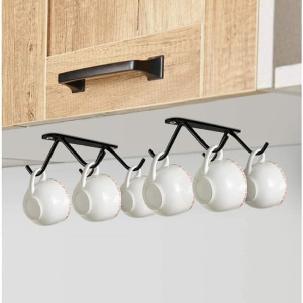 2PC Koppholder Hengekrok Krus Kaffe Koppholder Henger Under C