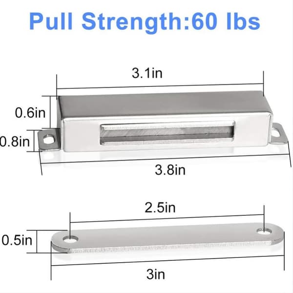 Magnetisk dørstopper 30 kg træk stærk magnet skab Loches magnet