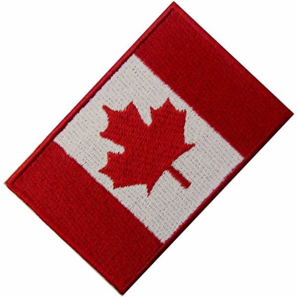Kanadas flagga Canadian Maple Leaf National Emblem Brodered Ir