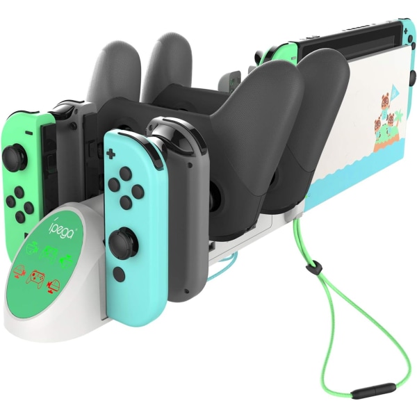 Ladestasjon for Switch Joy Cons og Pro-kontrollere - Chargi