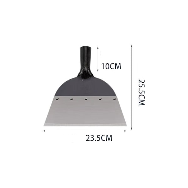 1 stk Multifunksjonell hagerengjøring stålspade, 23,5 cm flat spade