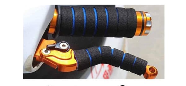Blå-styrstångsskydd 4st/set GRIP Universal Comfort Grip Motorc