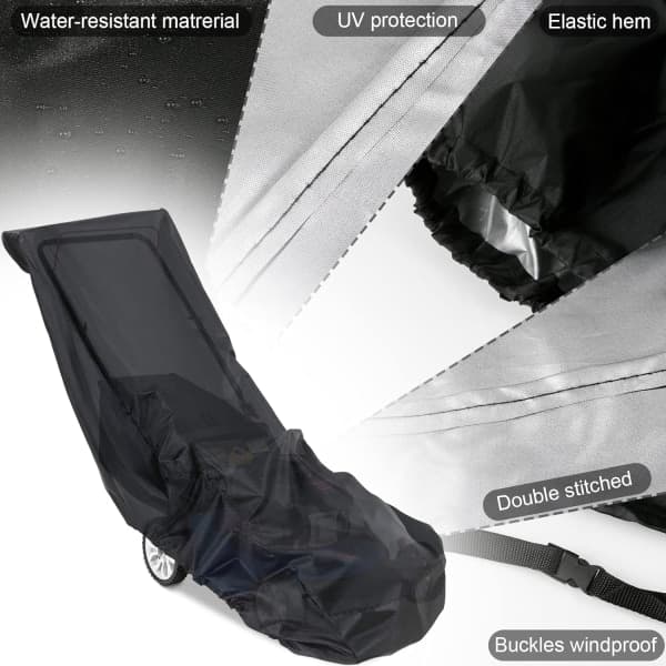 1 stk gressklipperdeksel 193x112x64cm, 210D Oxford vanntett