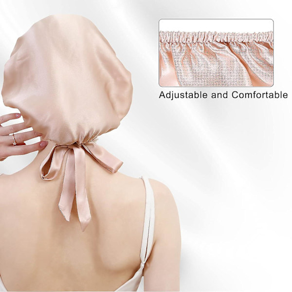 Silk Hair Bonnet For Sleeping Hair Care Double Layered Silk Hair