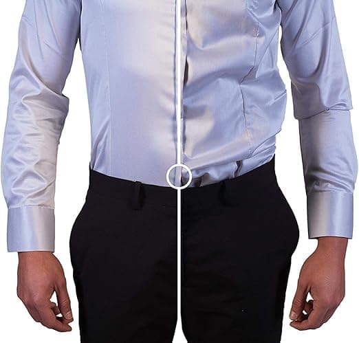 Forbedret skjorteholder (O-stil) 1 par elastiske og fleksible skjorte