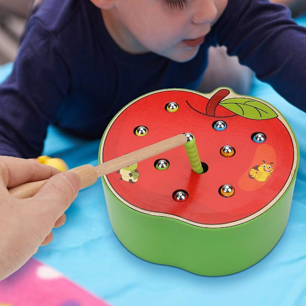Apple Typ-1pc Baby Catch Game Magnetisk Skrivbords Fruktform Fälla