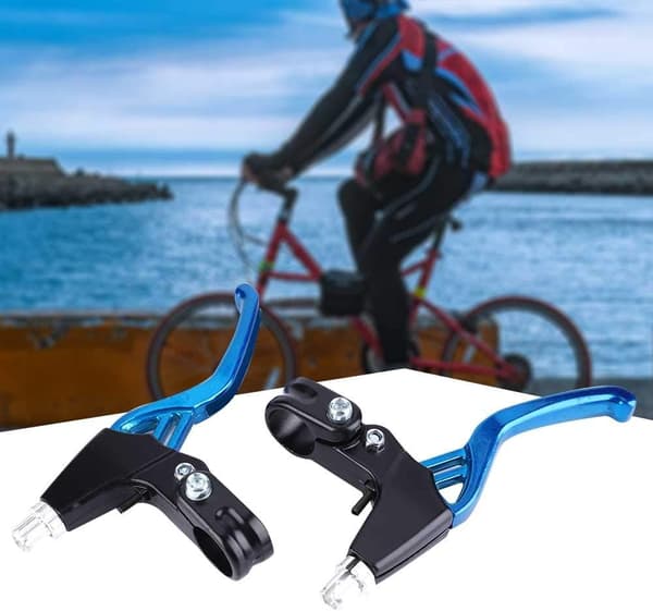 (Blå) 1 par cykelbromsspak, cykelbromskontroll, cykelbromsspakar
