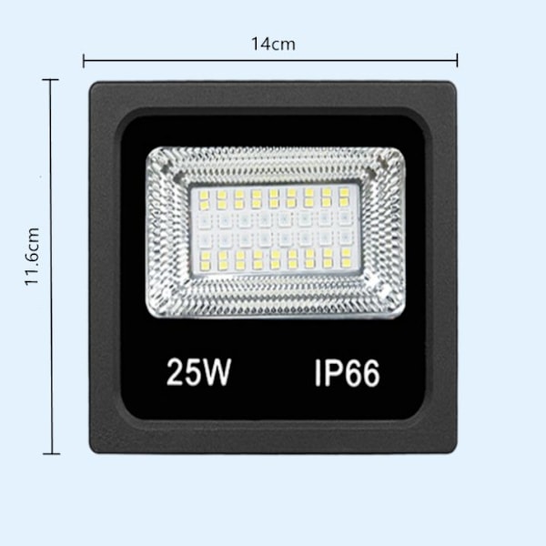 RGB LED-flomlys 25W utendørs RGBW-farge Bluetooth APP-fjernkontroll C