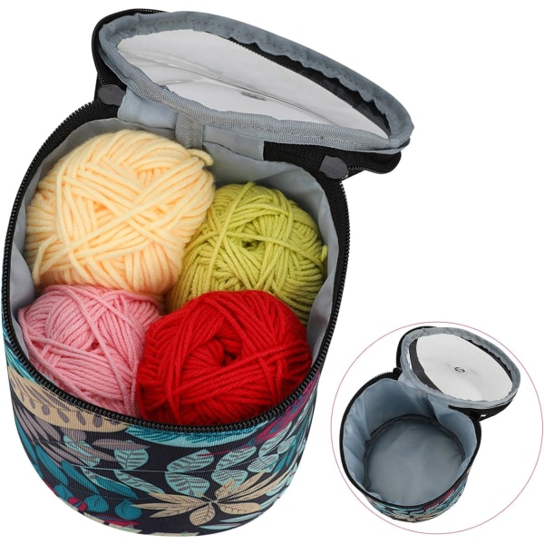 Portable knitting bags for storing wool, unfinished projects, nee