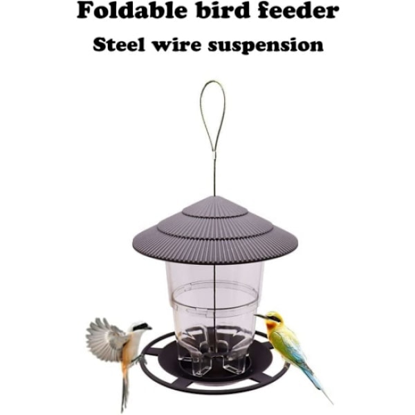 Bird Feeder, Outdoor Lantern Bird Feeder, Waterproof Bird Feeder,