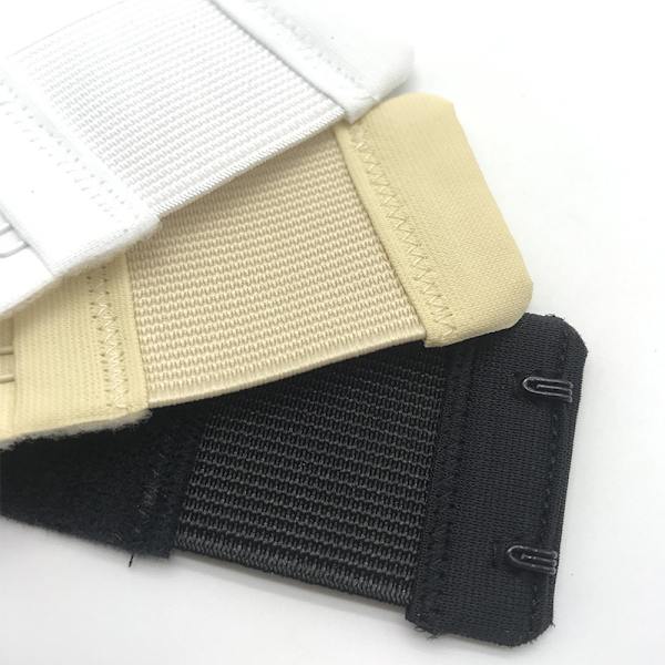 3-pak myke og komfortable BH-forlengere for kvinner med 2 kroker, 8,5 cm x 3,8 cm